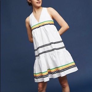 Eri + Ali Anthropologie Lunedi Flounced Dress M